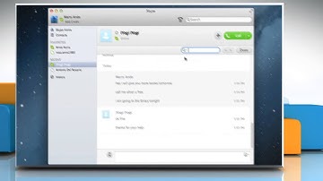 How to Search in a Conversation on Skype® in Mac® OS X™