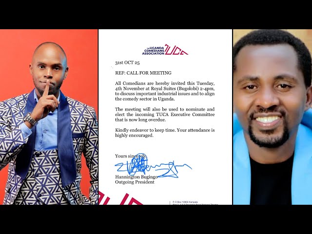 Comedians to nominate and elect new leadership - Hannington Bugingo