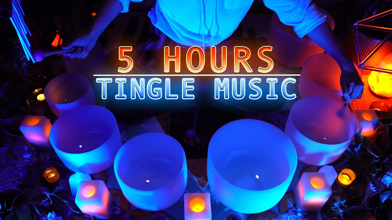 5 HRs - Brain Tingling ASMR Music | Crystal Singing Bowls Sound Bath ...