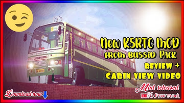 🔴 BUSSID NEW KSRTC MOD from bussid | Mod released |review +CABIN VIEW VIDEO Download now⤵️