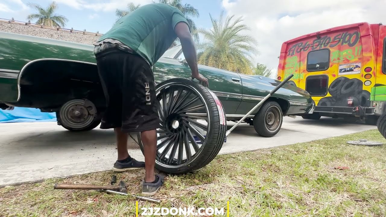 Installing 26" DUB Wheels on this 74 Chevy Vert