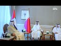 أمير قطر يستقبل منصور بن زايد في الدوحة 