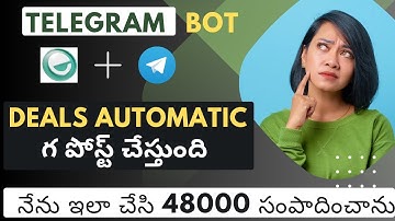 Earned 48000 🤑 How to post automatic deals in Telegram🔥 || Extrape automation Telegram Automation