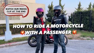 HOW TO RIDE A MOTORCYCLE WITH A PASSENGER!