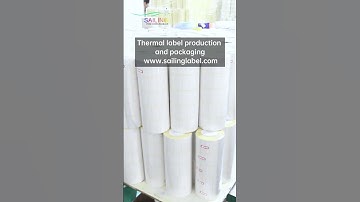 Label jumbo roll coating in progress #label #inventory #manufacturing #material #factory #workshop