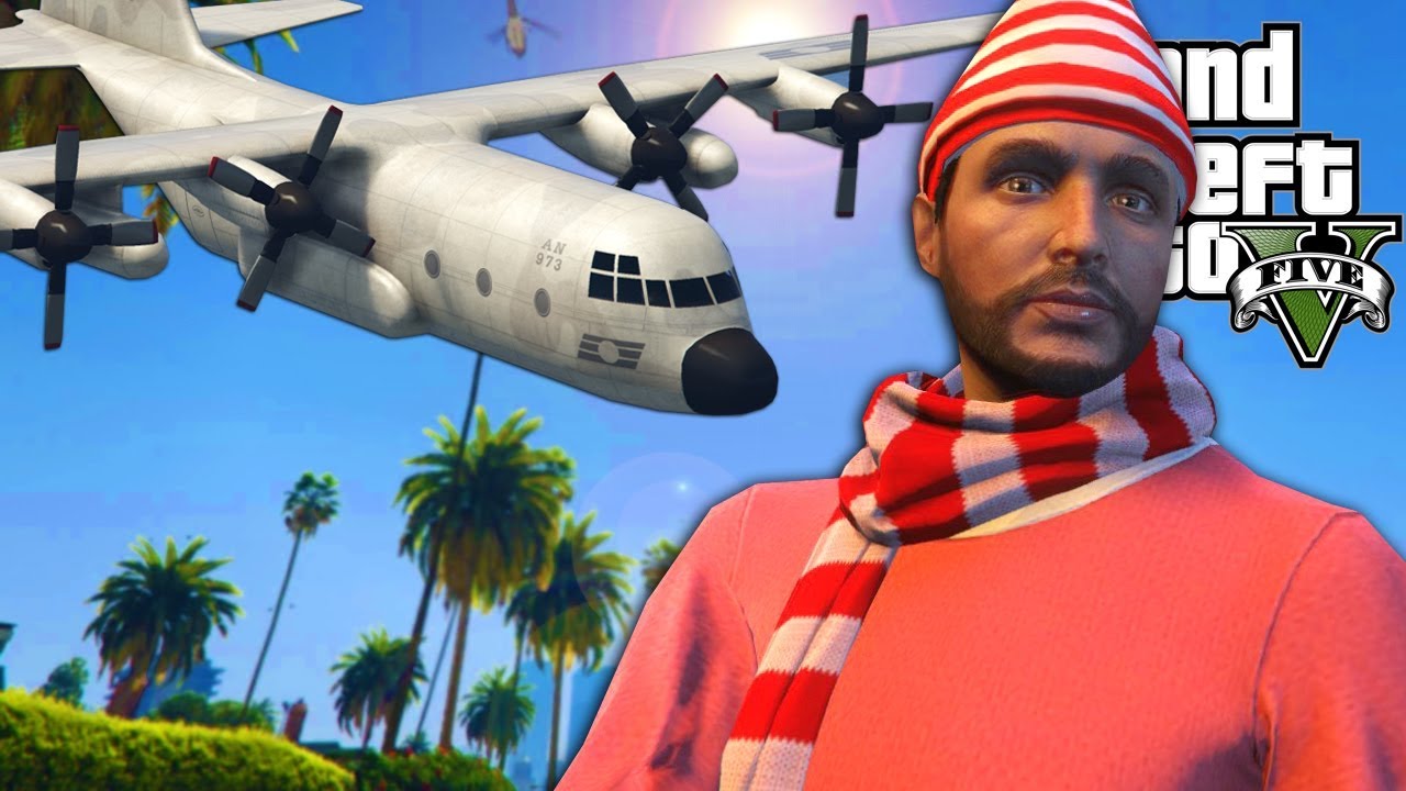 We Stole a Titan During a Heist to Save Christmas in GTA 5 Online ...