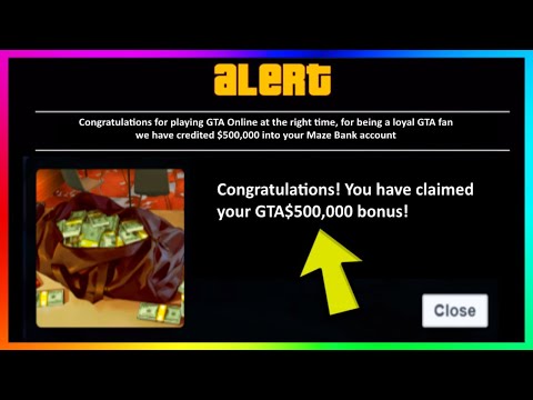 GTA 5 Online - FREE MONEY IS HERE!!! - Rockstar Games GIVING AWAY $500,000 To Players! (GTA V)