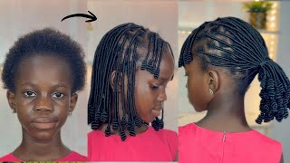 No tension hairstyle with Brazilian wool! Grows your hair and lasts for months✨Brazilian Wool style 