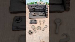 mini kitchen set ♨️, #amazing #diy #new #clay #art #craft #creative #shorts