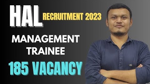 HAL recruitment 2023 | Design trainee and management trainee | #transientacademy