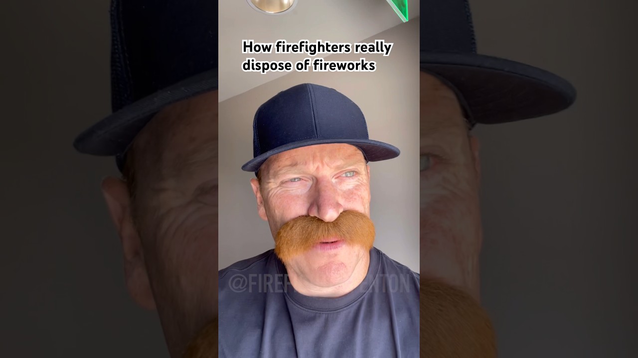 How firefighters really dispose of fireworks #fireworks #psa #independenceday