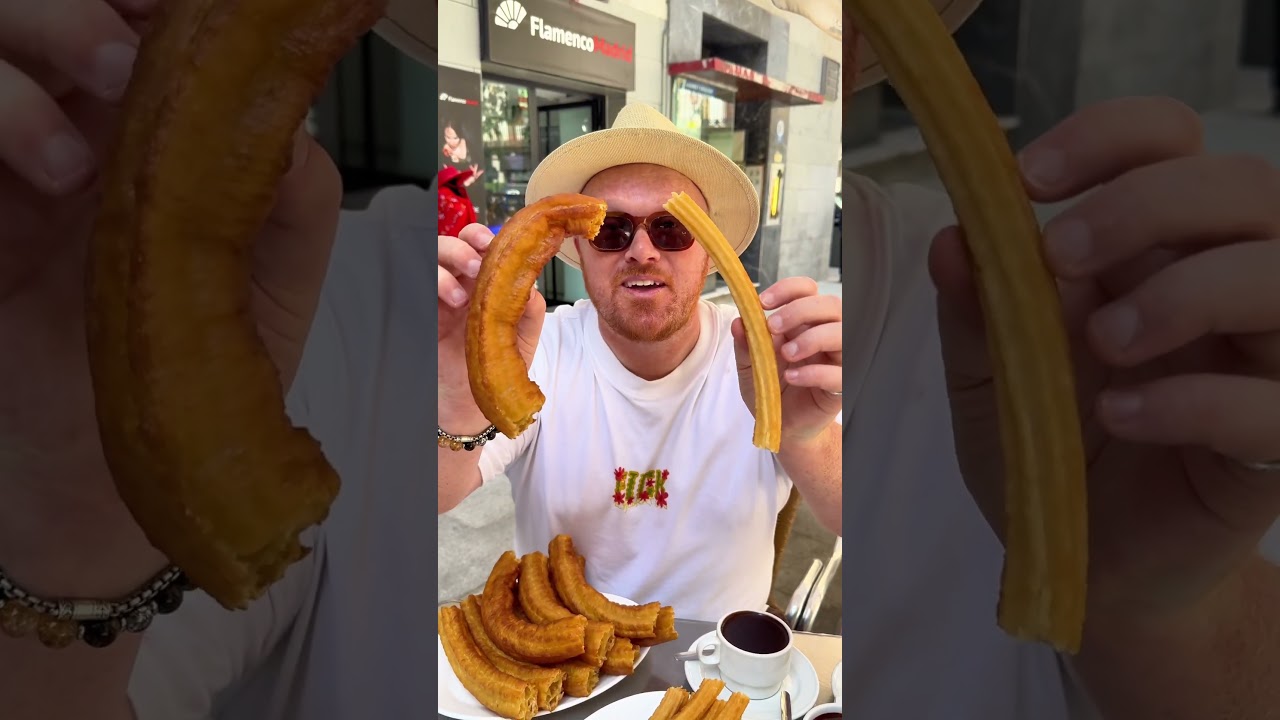 Most Famous Churros In The World #churros #foodie #madrid #chocolate #dessert