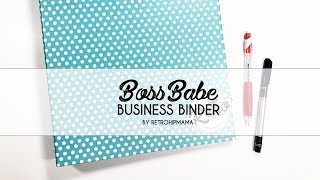Look Inside 2018 Boss Babe Business Binder // NEW PLANNER SETUP