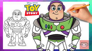 How To Draw Buzz Lightyear from Toy Story | Drawing Tutorial screenshot 4
