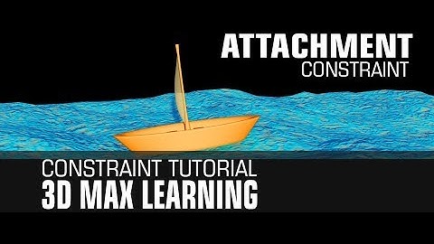 How to animate Object on water with Attachment Constraint in 3D Max