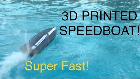3d Printed Speedboat - Designed by Peter Sripol and Sam Foskul