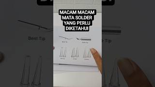 MACAM MACAM MATA SOLDER DAN KEGUNAAN NYA #soldering #soldering_iron #soldier #solderpaste