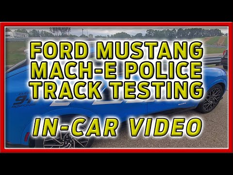 Ford Mustang Mach-E GT Police Prototype In-Car Video - Testing By Michigan State Police - 4K