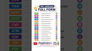 Learn important full form #english #viralvideo #viralshort #shorts #shortsvideo #fullform #wordpower