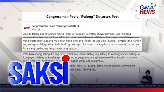 Congressman Pulong Duterte, bumwelta kay DILG Sec. Jonvic Remulla | Saksi