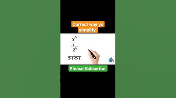 how to simplify negative exponent #short #shorts #trendingshorts #maths