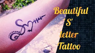 Beautiful S Letter Tattoo Simple S Letter Tattoo By Tattoo By Kk Youtube