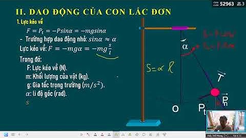 CHỦ ĐỀ 3. CON LẮC ĐƠN