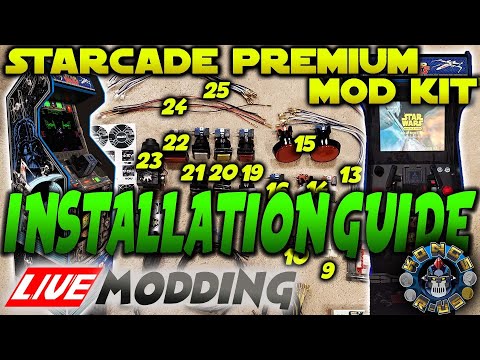 Star Wars Arcade1up - StarCade Mod Kit - Installation Guide (Live Modding Session) from Kongs-R-Us
