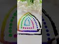 Colour drops mixing Rangoli | #art #funny #drawing #colors