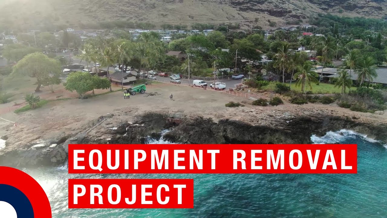NAVSEA Equipment Removal Project Off Nanakuli Beach YouTube
