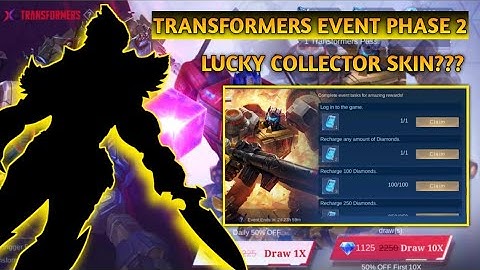 I GOT A COLLECTOR SKIN? 🤯 | PHASE 2 TRANSFORMERS x MLBB