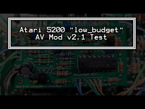 Atari 5200 "low_budget" AV Mod v2.1 Test