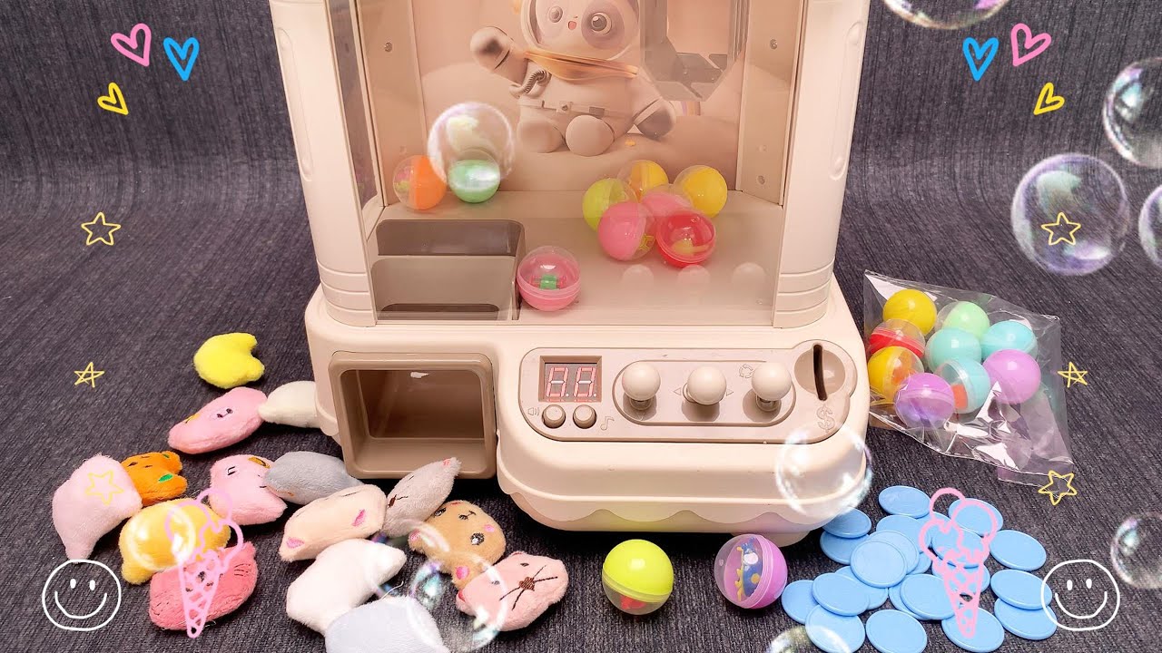 🎧 5 MIN ASMR UNBOXING: Kids Claw Machine Toy - Soothing Sounds!