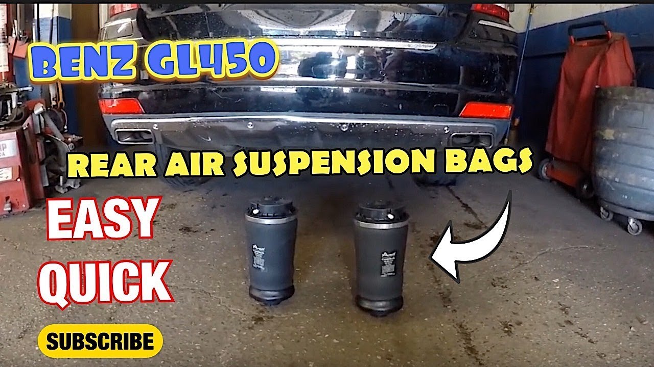 How to replace rear air springs on 2012 mercedes Benz GL450 - YouTube