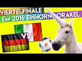 EM-Orakel Einhorn Deutschland gegen Italien - Viertelfinale #UNICORAKEL
