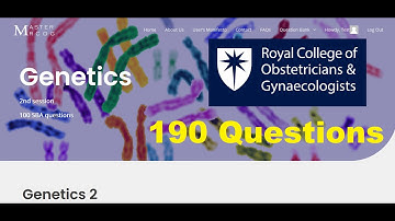 MasterMRCOG - Genetics 190 SBA questions for MRCOG part 1 2023 [Session 2]