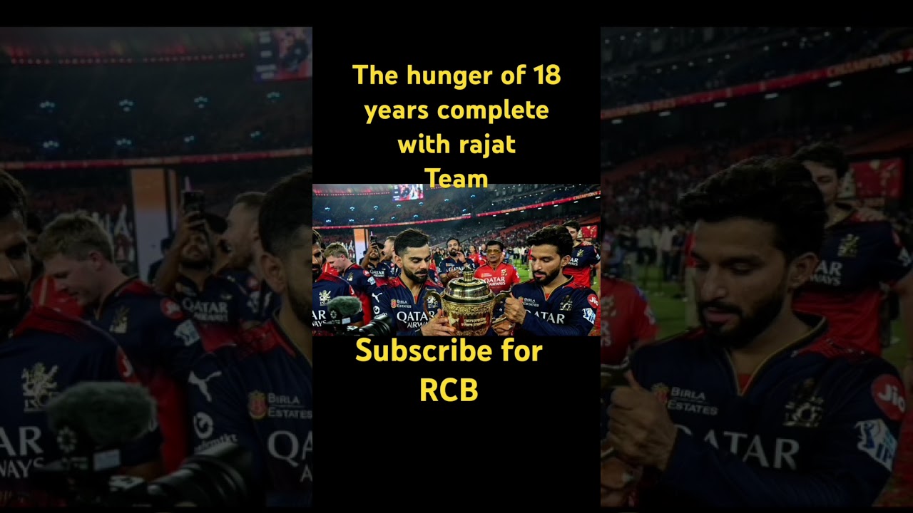 RCB ARMY WITH TROPHY