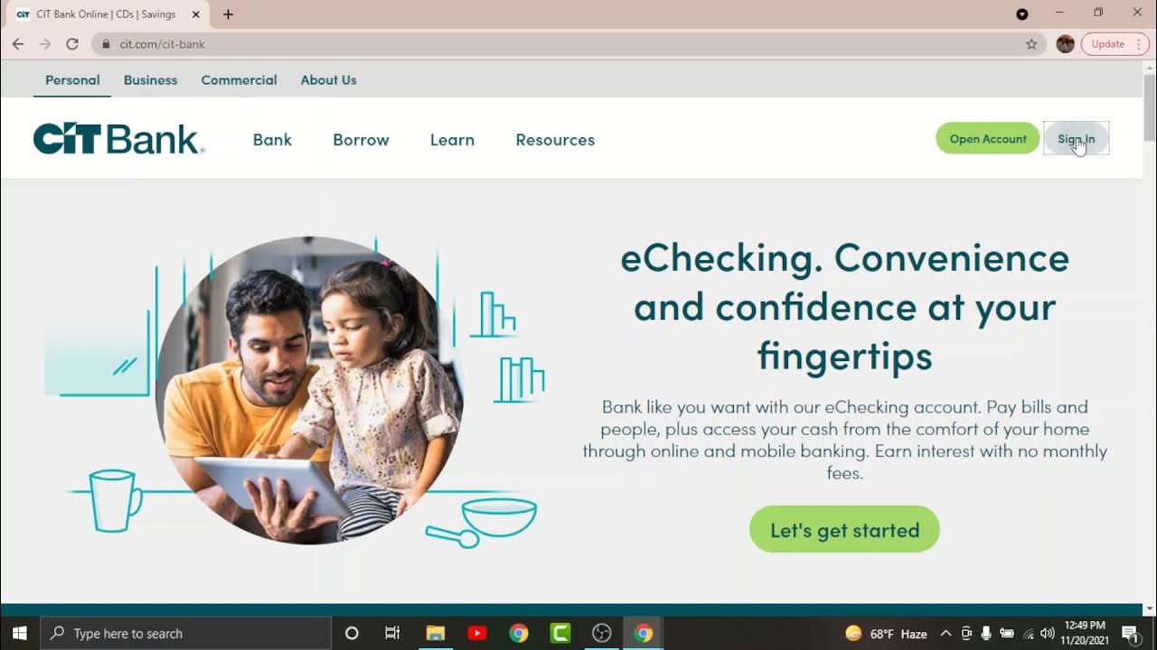How to Login CIT Bank Online Banking Sign On YouTube