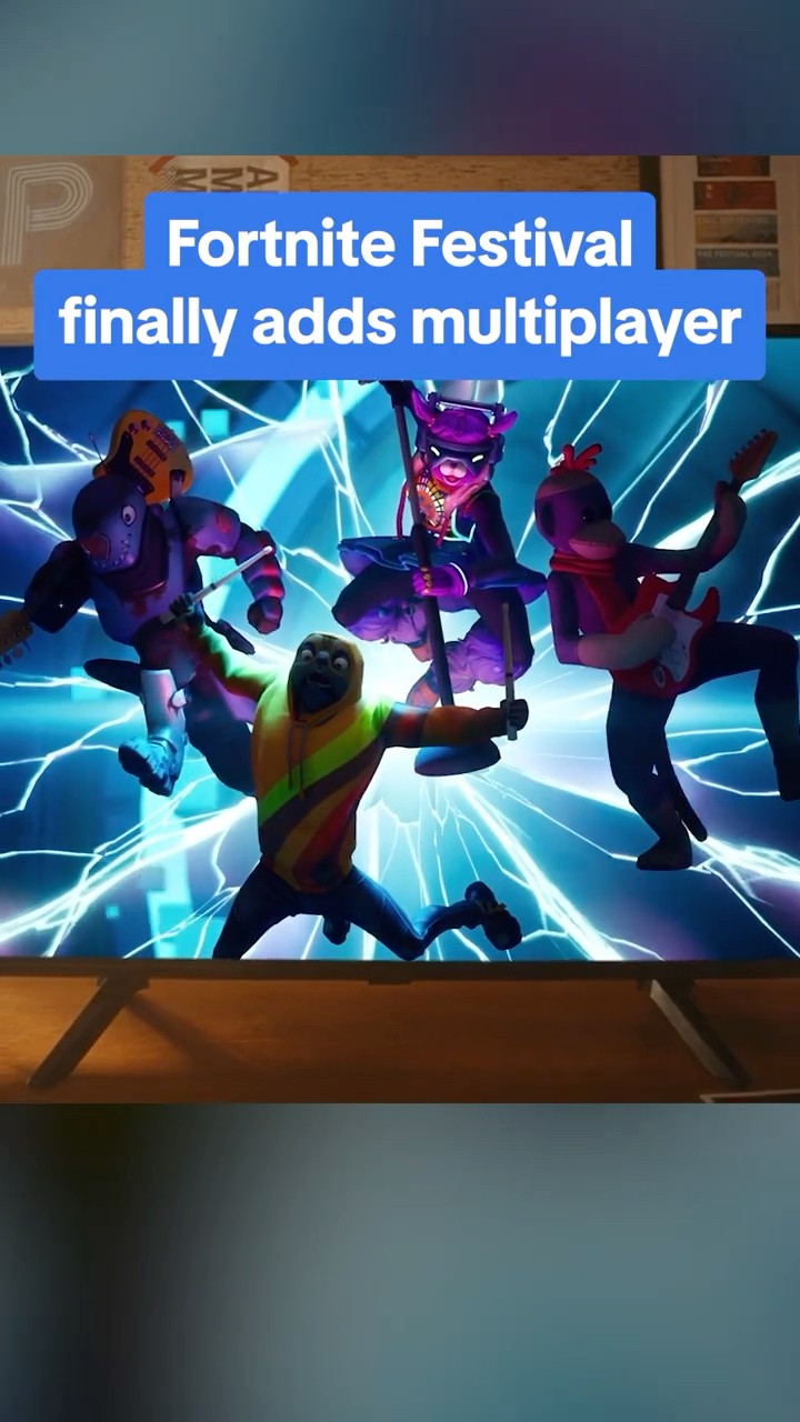 Fortnite Festival is FINALLY getting local multiplayer on PlayStation and Xbox! #fortnite #guitar