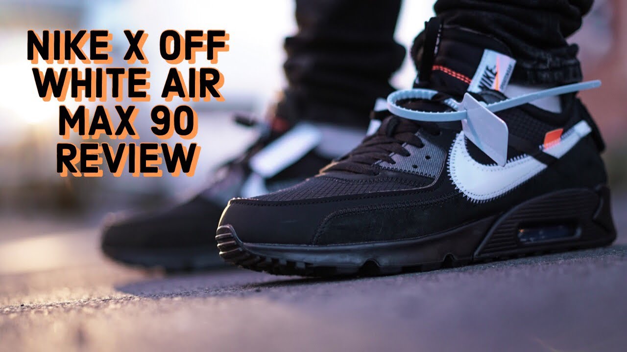 off white air max 90 black white laces