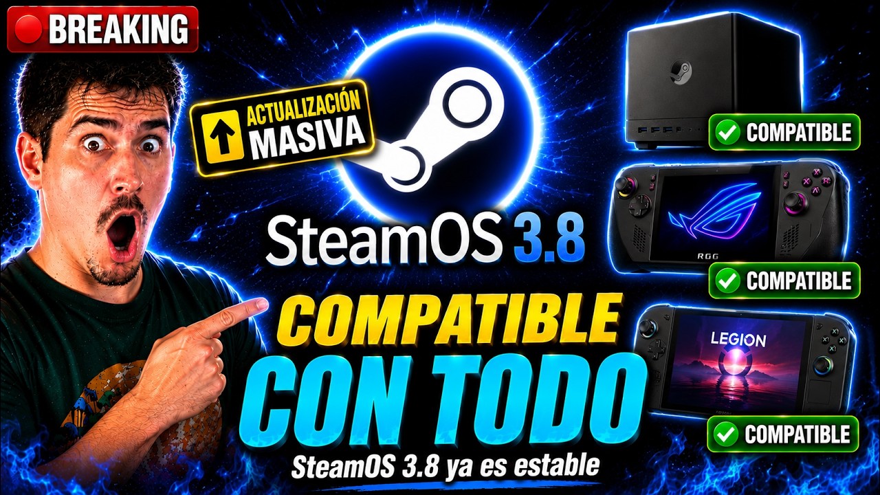SteamOS 3.8: ACTUALIZACIÓN MASIVA que hace compatible TODO... Steam Machine, ROG Ally, Legion Go 💀🔥 episode artwork