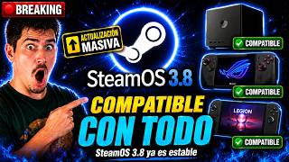 SteamOS 3.8: ACTUALIZACIÓN MASIVA que hace compatible TODO... Steam Machine, ROG Ally, Legion Go 💀🔥