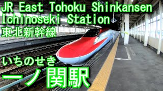 東北新幹線　一ノ関駅に登ってみた Ichinoseki Station. JR East Tohoku Shinkansen