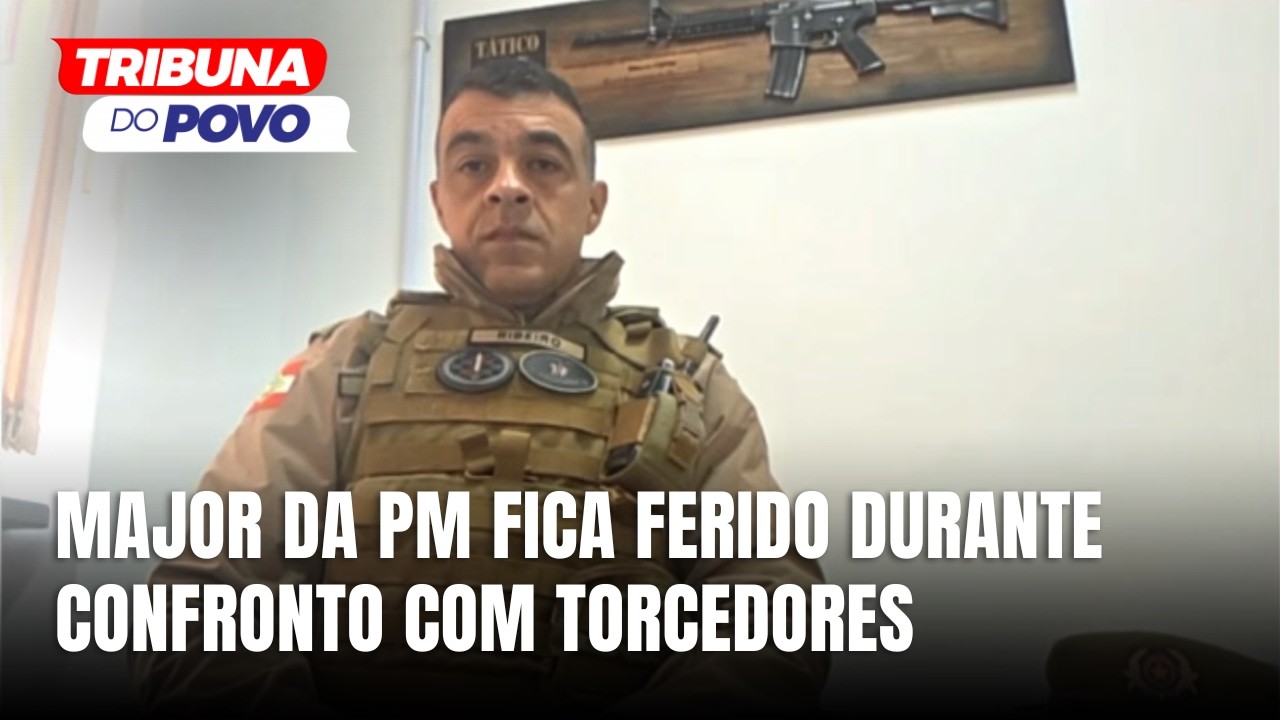 PM fica ferido após confronto com grupo de torcedores em Florianópolis