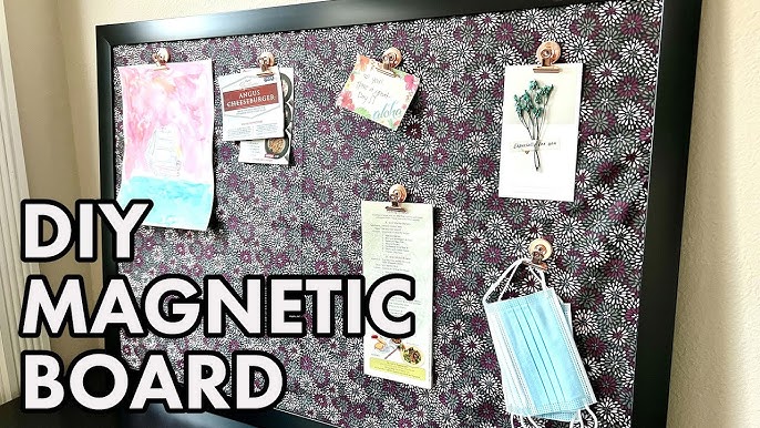 Our travel magnet board is up and it's full! Bought Sheet metal from a sheet  metal company and then made a simple fra…