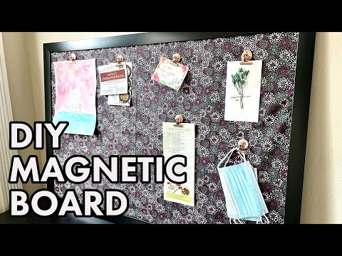 How to Make a DIY Magnetic Message Board - Simply DIY Home