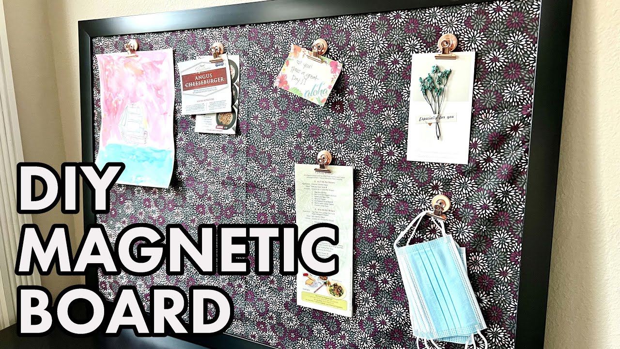 Magnetic Board DIY  Diy magnet board, Magnetic board, Metal board