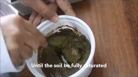 Saturated Soil Paste Method