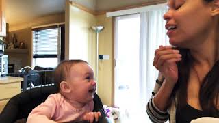 Baby Laughing With Mommy’s Sneezes