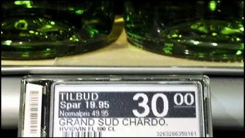 SuperGros video about fully graphic electronic shelf labels at SPAR